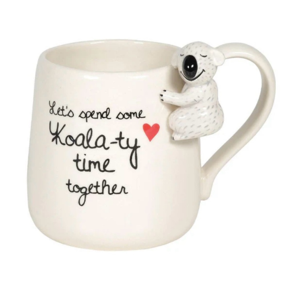 Our Name Is Mud Sculpted Koala Koala-ty Time Together Mug  16 Oz